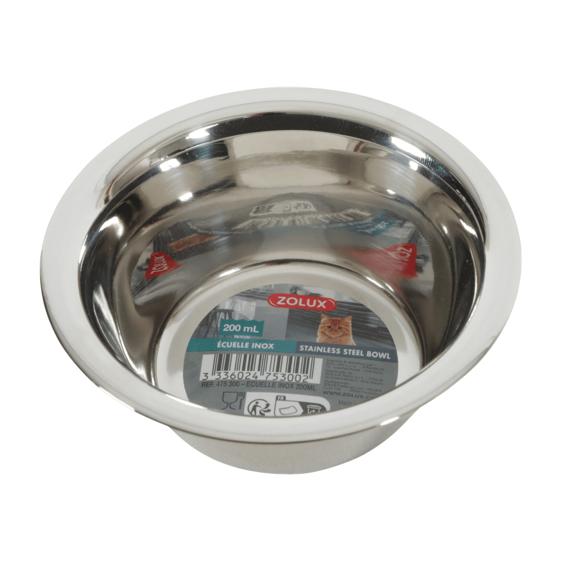 Miska nerez standard pes, kočka 0,40l Zolux
