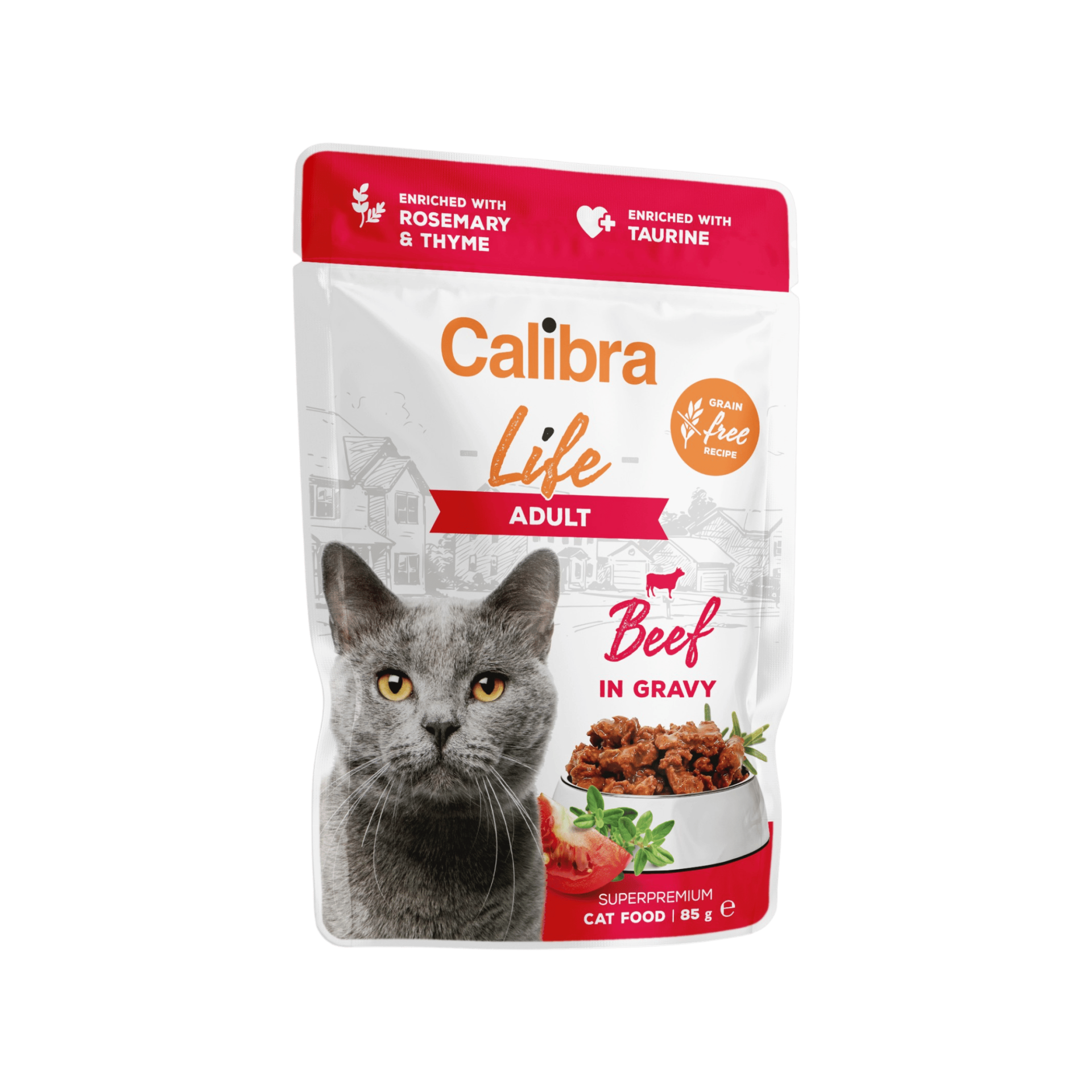 Calibra Cat Life kapsa Adult Beef in gravy 85g
