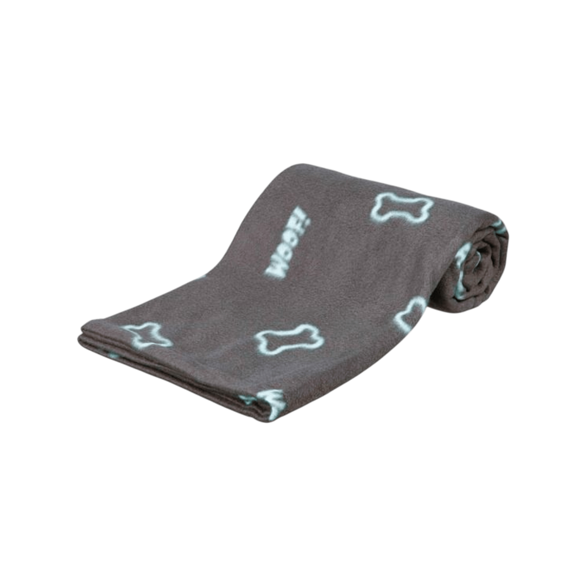 Deka pro psy BARNEY hnědé tlapky 150x100cm černá TR