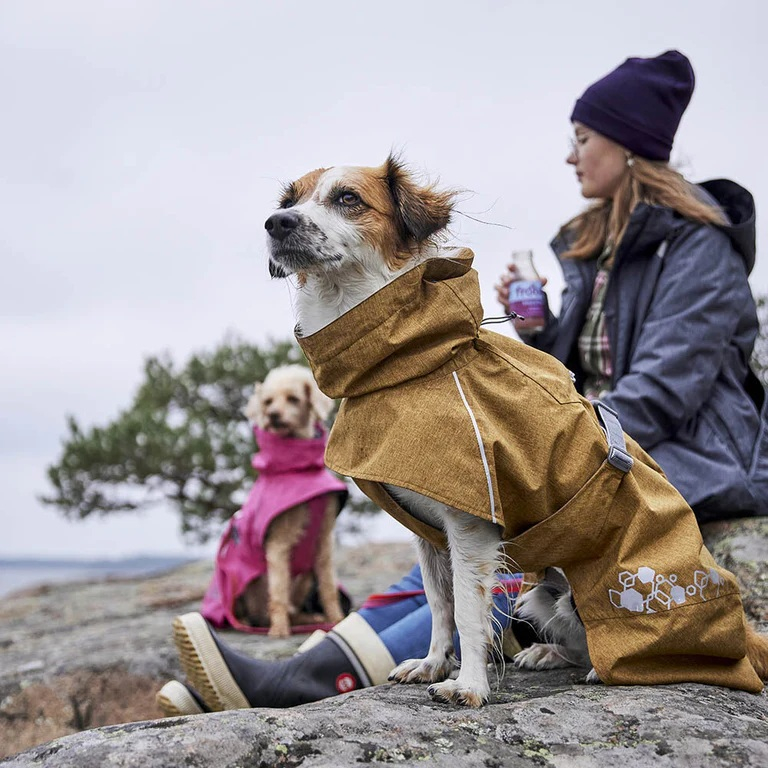 Obleček Hurtta Monsoon coat II ECO paví zeleň 50