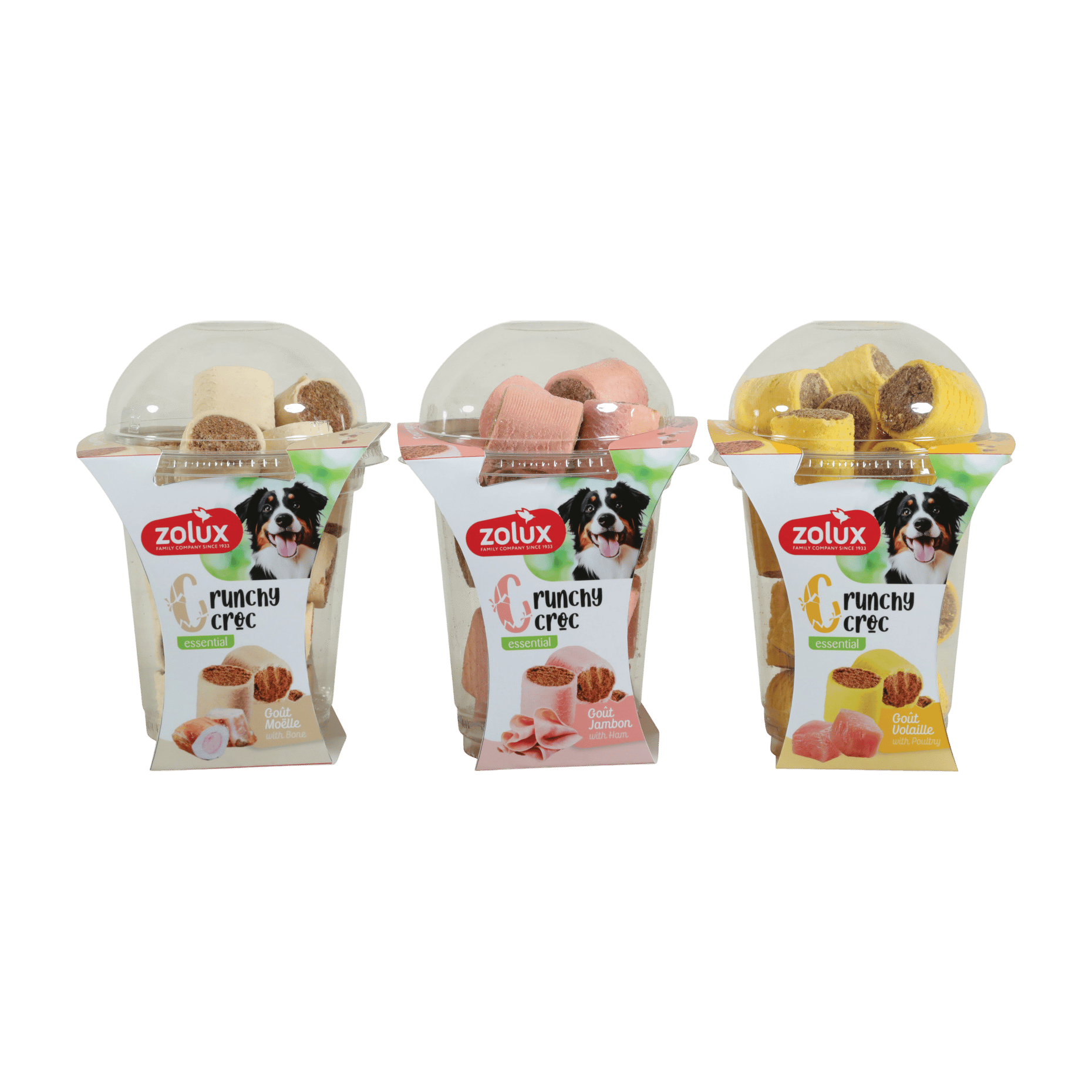 Pochoutka pes CRUNCHY XL Drůbež 240g Zolux