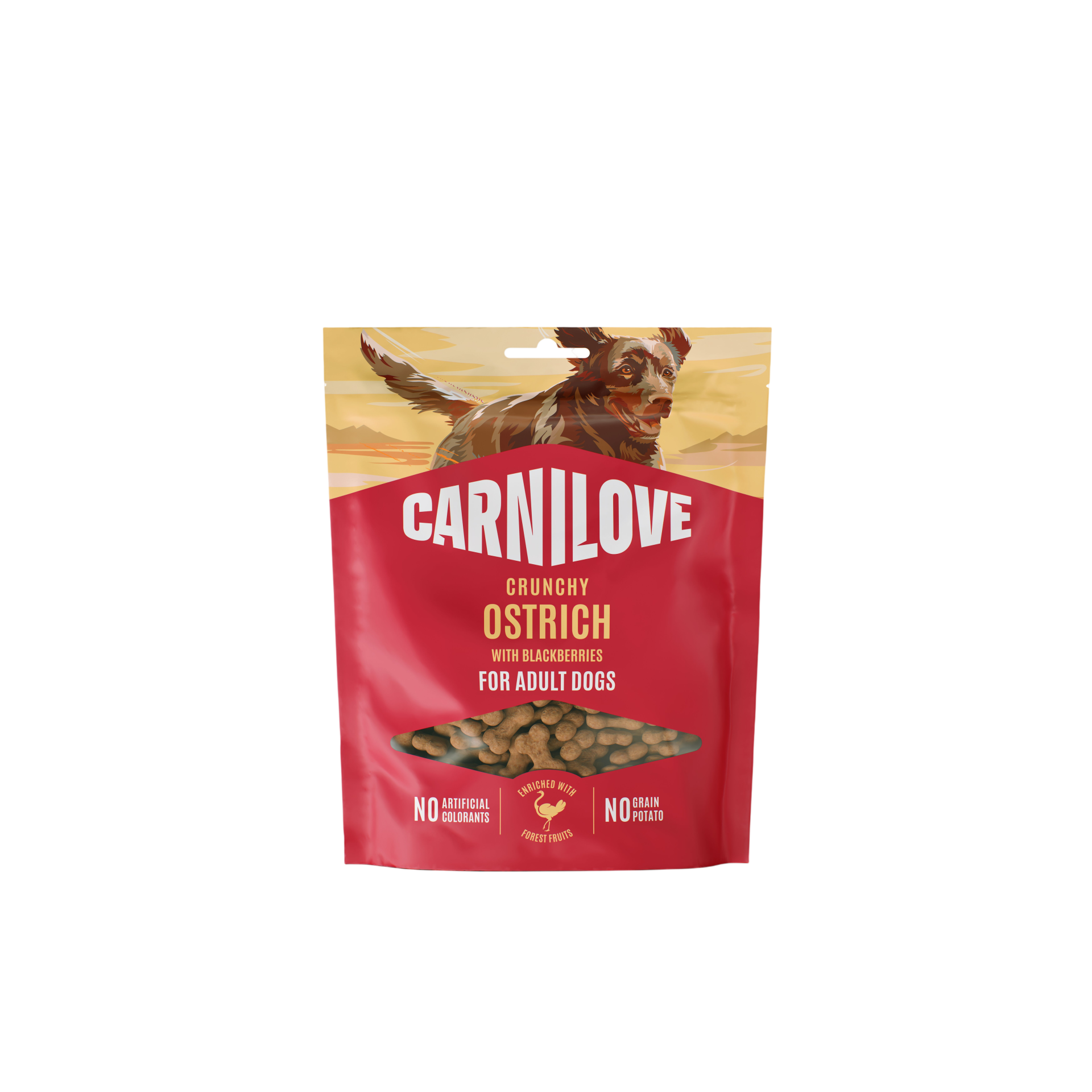Carnilove Dog Crunchy Snack Ostrich+Blackberries 200g