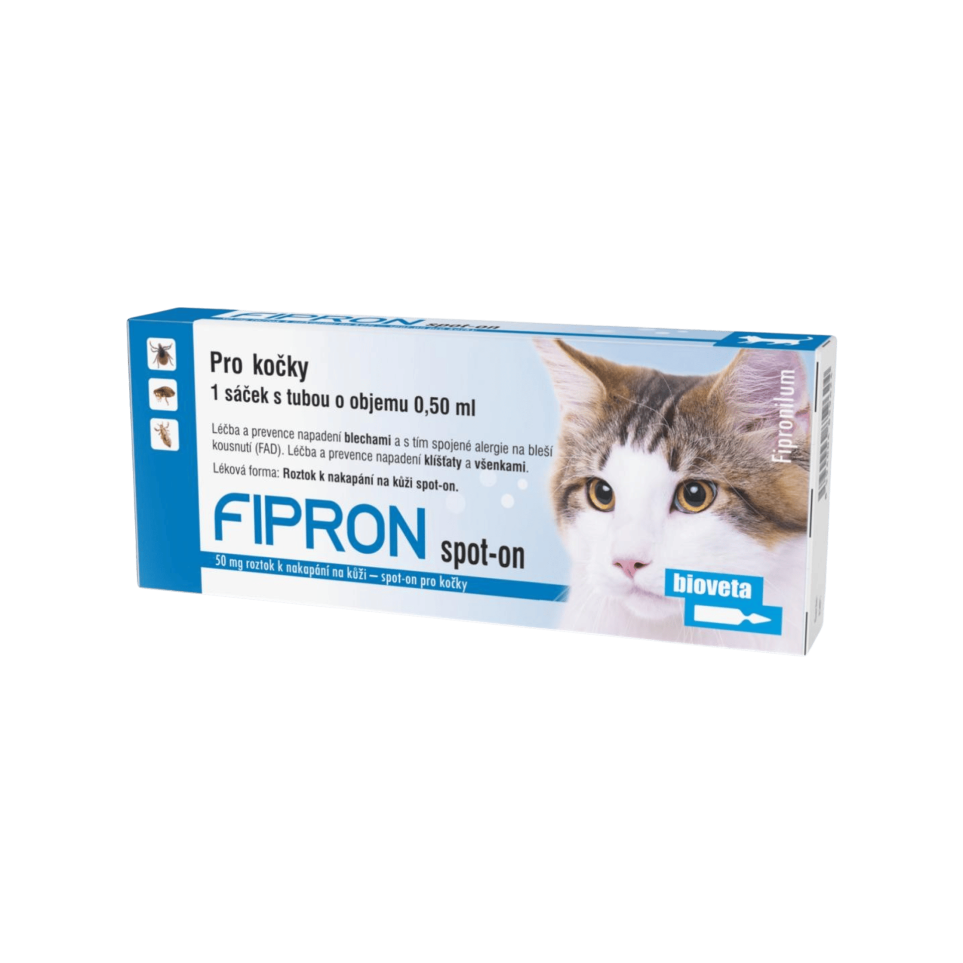 Fipron 50mg Spot-On Cat sol 1x0,5ml