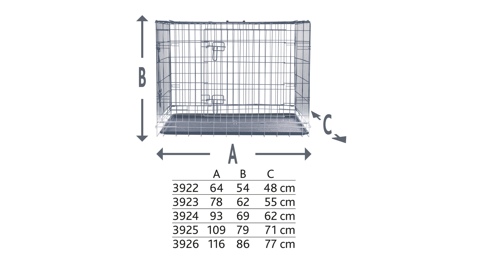 Klec do auta pro psy kovová S 64x54x48cm TR