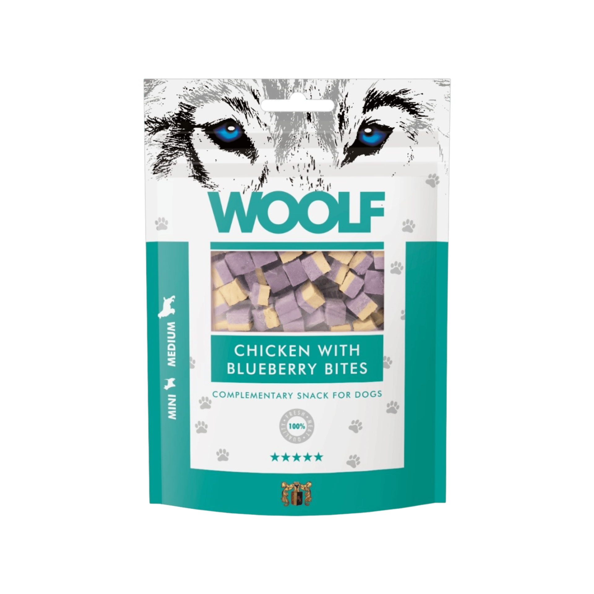 WOOLF pochoutka Chicken with Blueberry Bites 100g