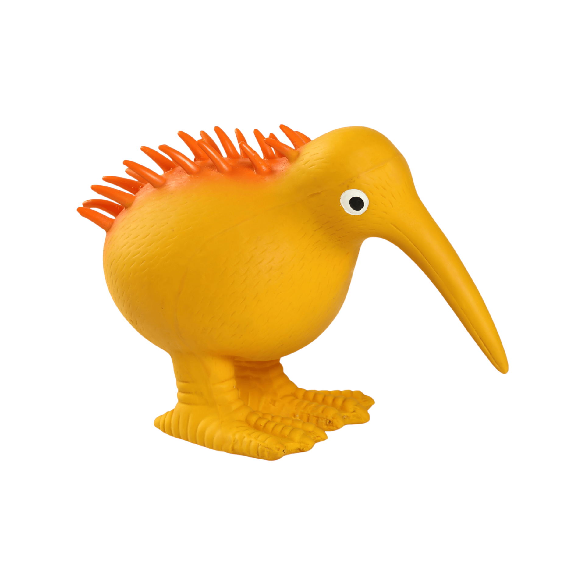 Hračka pes WHISTLE latex,pískací,oranžová 8,5cm Kiwi