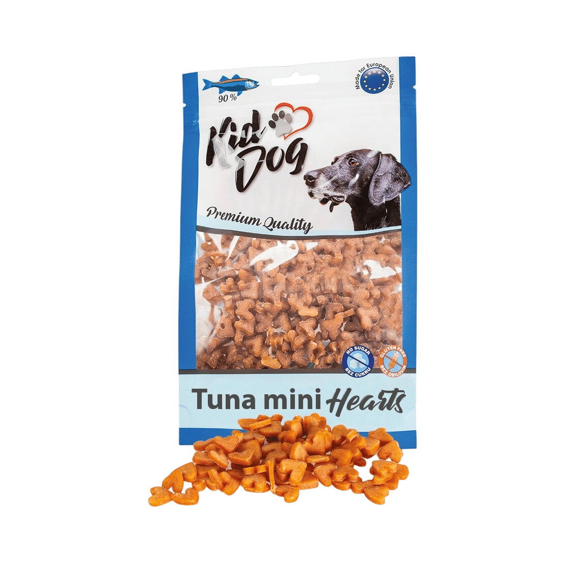 Pochoutka KIDDOG mini srdíčka z tuňáka 70g