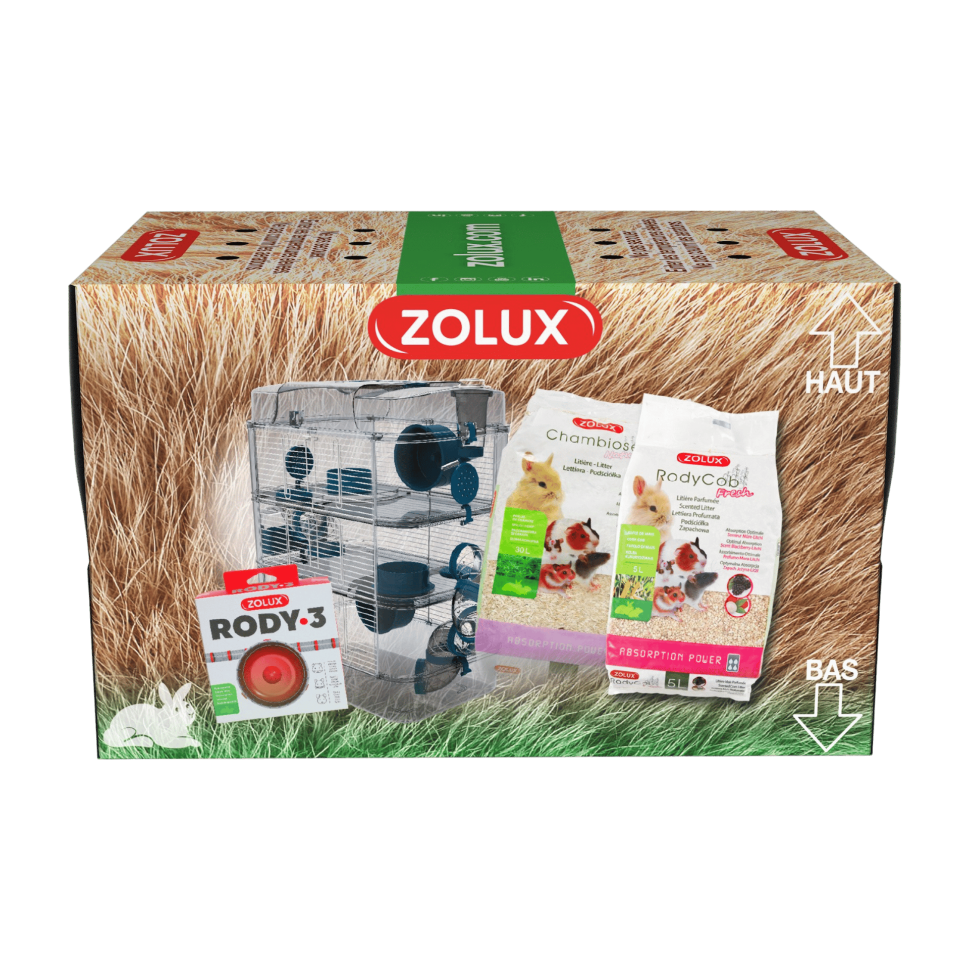 Přepravní krabice papírová pro hlodavce S Zolux
