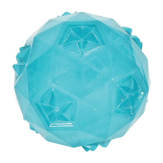 Hračka pes BALL TPR POP míček 6cm tyrkysová Zolux