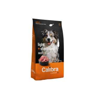 Calibra Dog EXPERT+ Adult Light & Sterilised Beef 12kg