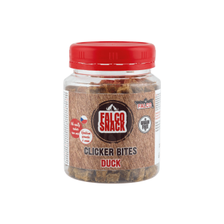 FALCO DOG Clicker bites kachní 130g