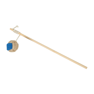 Hračka kočka GRIBOUILLE Udice s míčkem modrá Zolux