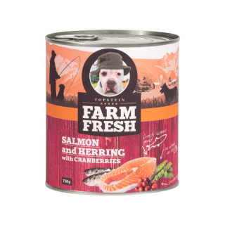 Farm Fresh Dog Salmon&Herring+Cranberries konzer 750g
