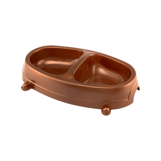 Miska plastová dvojitá pro kočku i psa 0,30l SP