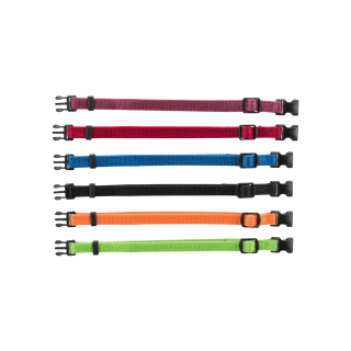 Obojek nylon pro štěňata rozez.S-M 17-25cm/10mm 6ks TR