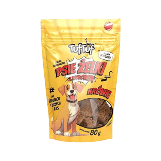 Tuf Tuf Dog Želé kostky s hovězím masem 80g