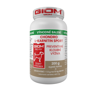 Giom S pes Chondro L-karnitin SPORT 200g plv