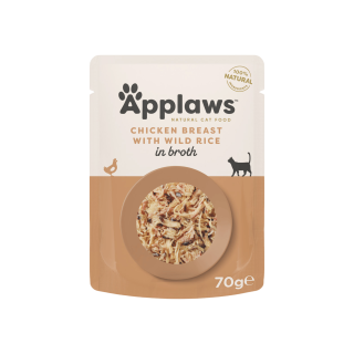 Applaws Cat kapsa Adult Broth kuř.prsa s div.rýží 70g