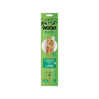 WOOLF pochoutka Earth NOOHIDE XL Stick with Lamb 85g