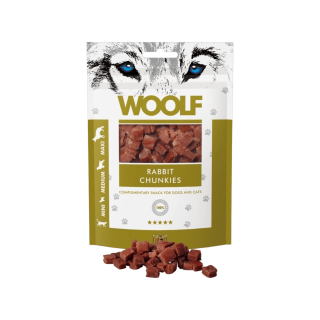 WOOLF pochoutka Rabbit Chunkies 100g