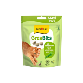 GimCat Gras Bits tablety s kočičí trávou 140g
