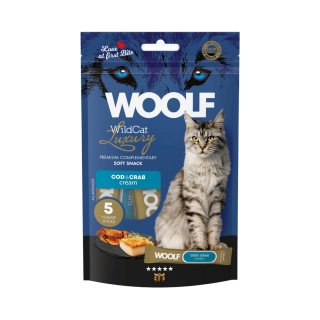 WOOLF WildCat Cream Luxury Cod&Crab 5x14g