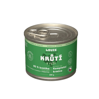 Louie Dog konz. Krůtí s rýží a prebiotiky 200g
