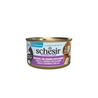 Schesir Cat konz. Makrela,sardinky,kalamáry v omáč.70g