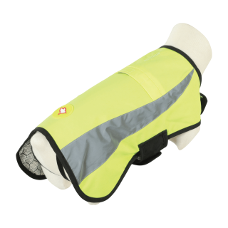 Obleček bunda pro psy REFLEXNÍ žlutá 30cm Zolux