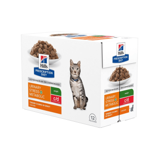 Hill's Fel. PD C/D Urinary Stress+Metabol kapsa 12x85g