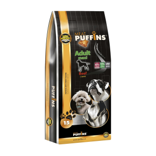 Puffins Dog Adult Maxi Beef 15kg