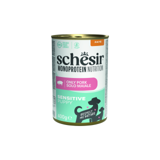 Schesir Dog konz.Monoprotein Puppy Šunka paté 400g