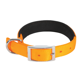 Obojek pes SOFT NYLON oranžový 25mm/65cm Zolux