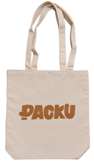 Béžová plátěná taška PACKU