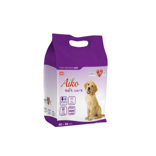 Podložka absorbční pro psy Aiko Soft Care 60x58cm 30ks