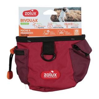 Taška na pamlsky BIVOUAK červená Zolux