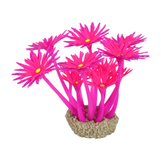 Akvarijní dekorace FLOWERS 1 fialová/růžová Zolux