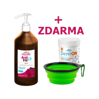 VITAR ArtiVit Sirup 1000ml+DentON100g+cestovní miska