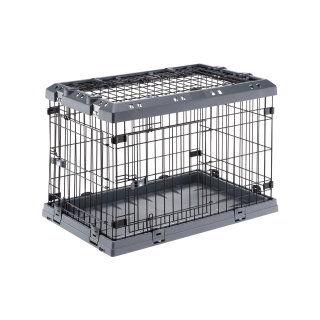 Přepravka SUPERIOR 75 skládací pro psy šedá FP