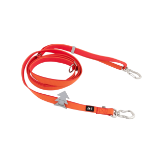 Vodítko Hurtta Multilong II jahodový 100-300cm/20mm