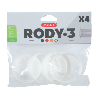 Komponenty Rody 3-spojovací kroužek bílý 4ks Zolux