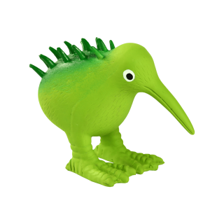 Hračka pes WHISTLE latex,pískací,zelená 8,5cm Kiwi