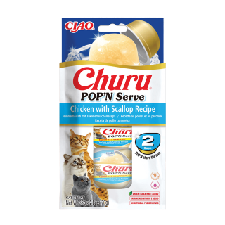 Churu Cat POP'N Serve Chicken with Scallop Recipe2x35g