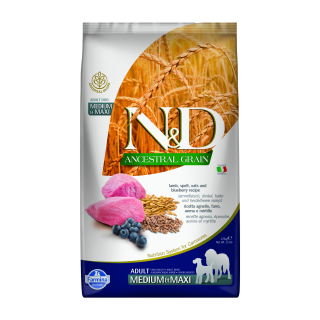 N&D LG DOG Adult M/L Lamb & Blueberry 2,5kg