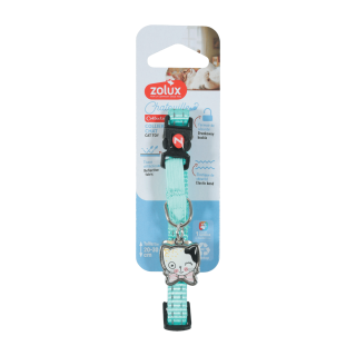 Obojek kočka CHATOUILLE s přívěskem modrá Zolux