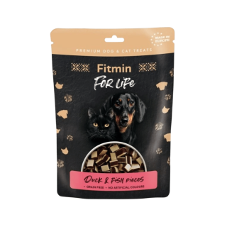 Fitmin FL dog,cat poch. Kachní kousky s rybou 70g