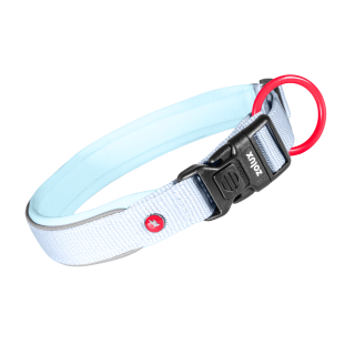 Obojek pes PREMIUM nylon 25mm/50-55cm sv.modrá Zolux