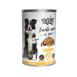 Tuf Tuf Dog Kousky masa s drůbežím v omáčce konz.415g
