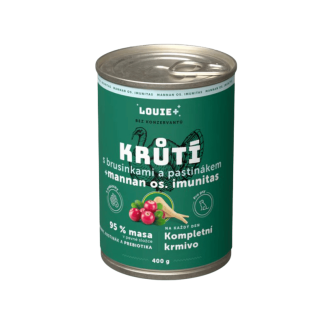Louie Dog konz. Krůtí s brus.pastinák,prebiotiky 400g
