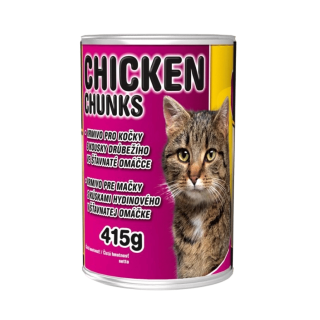 Delikan Cat Kuřecí kousky konzerva 415g